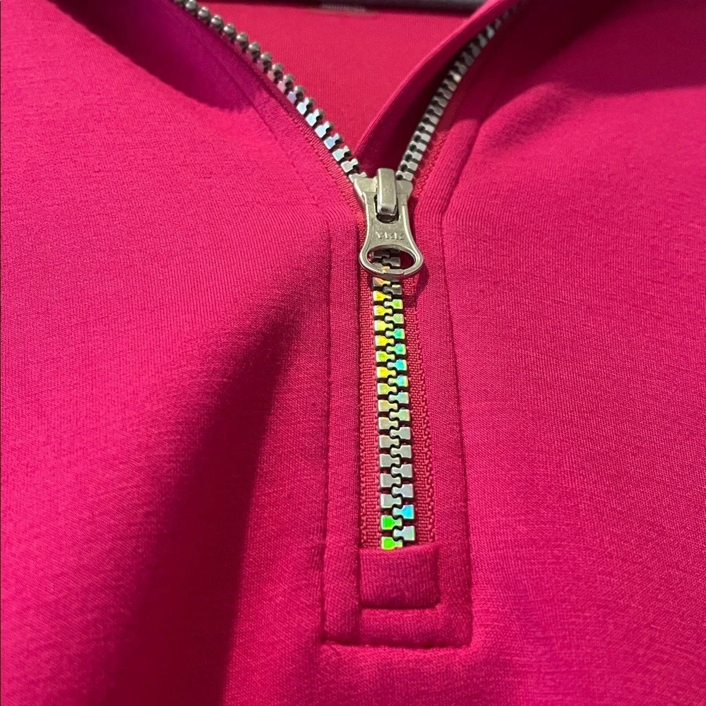 MTA Sport Girls‎ Half-Zip Hooded Pink Pullover XL 14/16